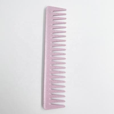 China Professional Salon Tools Anti-Static Heat Resistant Hair Styling Tool For Women Hair Comb Biofriendly Biodegradable Wide Tooth Comb Fine Teeth Comb for sale