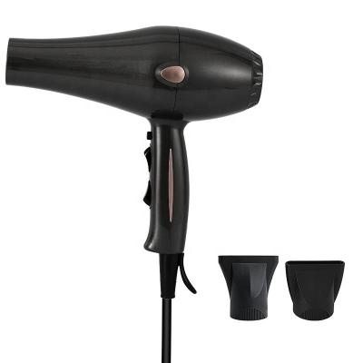 China Salon Hair Dryer 2000W Ionic Professional Medium Blow Dryer Low Noise For Fast Drying AC Motor With 2 Concentrator Nozzles for sale