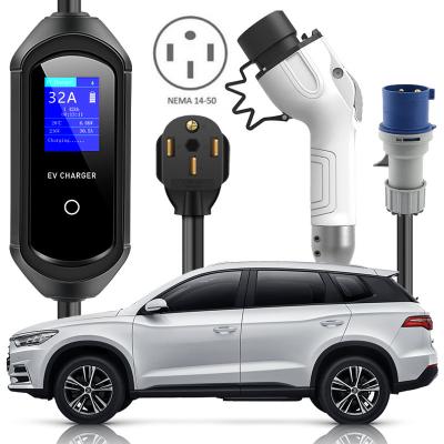 China Electric Car Charging 7 KW EVSE Charging Point For BYD Dolphin Han Home EV Charger 32A 7KW GBT Electric Car Portable Charger For BYD Song Qin EV 2022 for sale