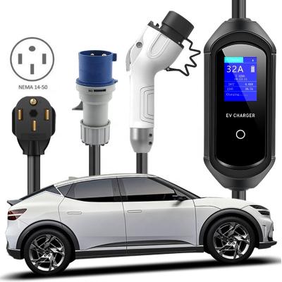 China Electric Car Charging Portable Electric Car Charger 32A 7KW AC Home EVSE Charging Point 7 11 KW Type2 - 2 Type 11KW EV Charger For GENESIS GV60 GV70 G80 for sale