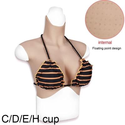 China 100% Silicone 7th Generation H Cup Silicone Breast Forms Medical Breast Forms Fake Boobs Crossdressing for Male Crossdressers to Female Transgender Sissy Tits for sale