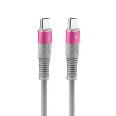 China High Speed ​​Type C Charging Cirtek 60w Silicon 1m Cable USB Double Side Cable Fast Charging Fast USB Wire Data Transfer Phone Charger Cable for sale