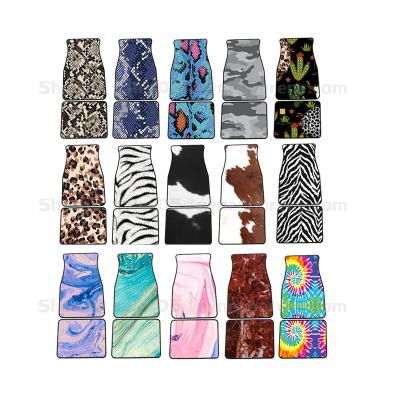 China Non-slip High Quality Custom Car Cool Mats For Sublimation Neoprene Car Floor Mats for sale