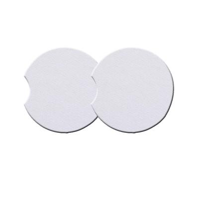 China Durable Sublimation RTS Coaster Rubber Neoprene Coasters White Blank for sale