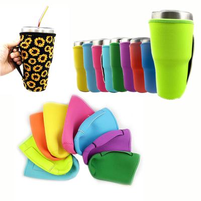 China Solid Color Neoprene 30oz Waterproof Insulated Neoprene Cup Cooler Holder for sale