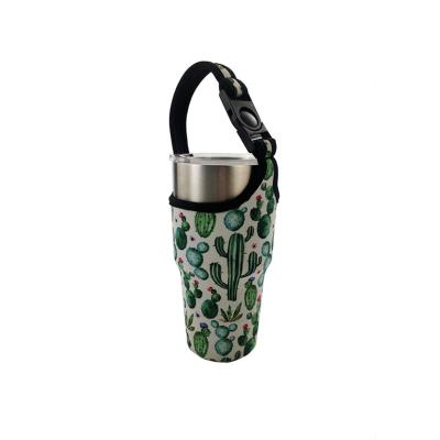 China High Quality Insulated 30oz Neoprene Tumbler Handle Sleeves Blender Bottle Holder for sale