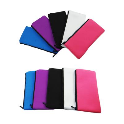 China Wholesale Simple Color Neoprene Pencil Case Eco - Friendly School For Kids for sale