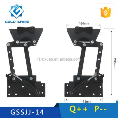 China Double Linkage Height Folding and Extension Lift Coffee Table Adjustable Lifting Top Mechanism GSSJJ-14 for sale