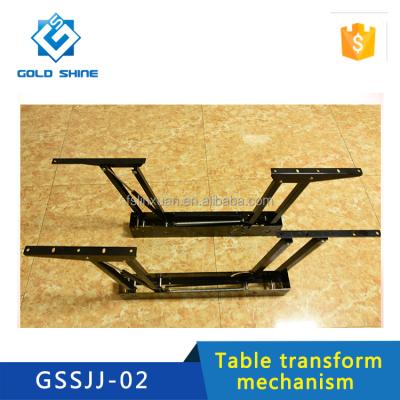 China Double linkage lifting automatic lock soft closing lift transformer coffee table top mechanism GSSJJ-02 for sale