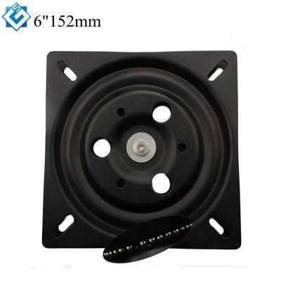 China Carbon Steel Seat Swivel Base Mount Plate Boat Seating 6 Inch 152mm Full Beads Boat Swivel Plate Swivel Plate for sale