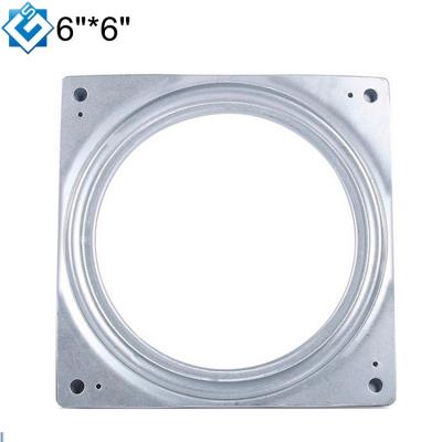 China Modern High Quality 6 Inch Square Swivel Mechanism Galvanized Swivel Sheet Susan Rotating Turntable 360 ​​Degree Lazy Seat for sale