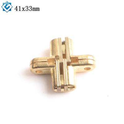 China Furniture Zinc Alloy Hardware Folding Zinc Alloy Body Hidden Door Flap Hinges 41x33mm for sale