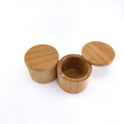 China Freshness Preservation Storage Storage Canister Bamboo Jar With Lid Salt Box Spice Pipe Bamboo Magtic Box for sale