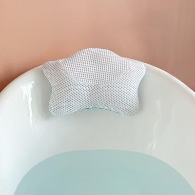 China Luxury Non Slip Bath Pillow Star Cloud Spa Tub Head And Neck Rest Support, Quick Dry Air Permeable Mesh Tub Pillow for sale