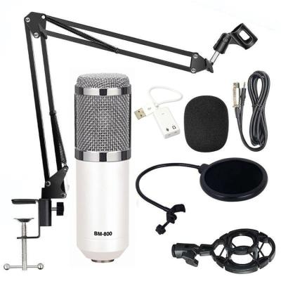 China Newly Portable Studio Microphone Wired Recording Studio Sound Card Audio Interface Microphone Kit for sale