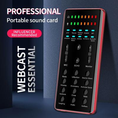 China Good Quality Family Music Sounds Card Sound Card For Sing Sound Card Studio Professional for sale