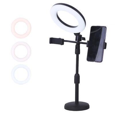 China Mini 6-Inch Photography Wholesale PORTABLE Selfie Led Ring Light Shooting Video For Live Makeup Ring Light for sale