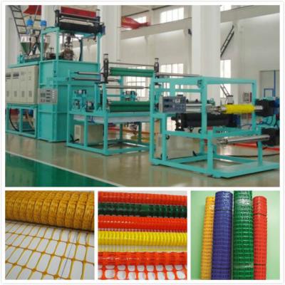 China PP/PE Plastic ety Fence Production Line / Plastic Mesh Making Machine for sale