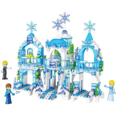 China Eco-friendly Material Classic Toys Castle Plastic Educational Toys Building Intelligent Bricks For Girls Qunlong QL2217 for sale