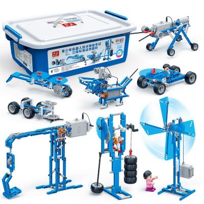 China Popular educational eco-friendly material building block 49 in 1 basic research on power machinery ABS plastic students diy toy Banbao 6935 for sale