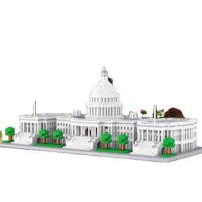 China 2021 Environmental Hot Sale World Famous Adult Mini Building Block 3796 PCS White House 3D Architectural Model Toys Gift Fit Legos for sale