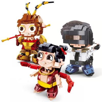 China 2020 new building toy 2020 new toys characters legoinglys famous toy block Sun Wukong and Nezha building blocks toys for gift children for sale