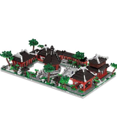 China Wholesale XB01110 Suzhou Garden Streetscape Model Creative Architectural Toy Eco-friendly Material Building Block Gift 2020 New Toys For Children for sale