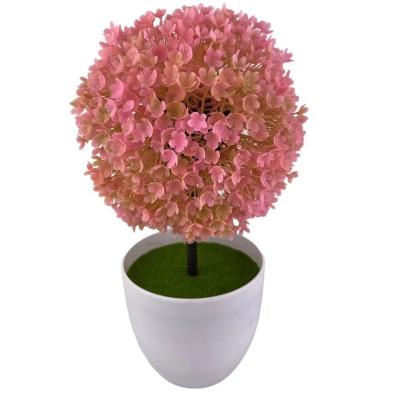 China Style: Pastoral Artificial Fake Flower Potted Potted Ornaments Small Green Plants Bonsai Cafe Shop Living Room Decoration Garden Office Landscaping for sale