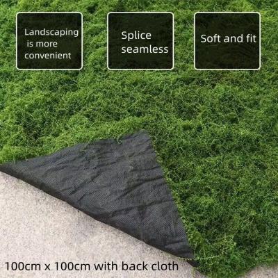 China Style: Forest Series Green Plant Grass Lawn Sales Cheap Artificial Synthetic Moss Flower Wall Landscape Leisure Decorated Garden for sale