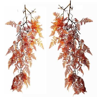 China Style: Simulation forest green leaf plant decoration pastoral landscape garden landscaping flower wall hanging layout backdrop for wedding for sale