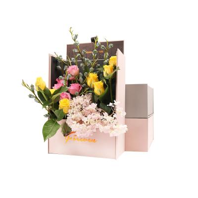 China Eco Friendly Recycled Materials Paper Flower Packaging Box for sale