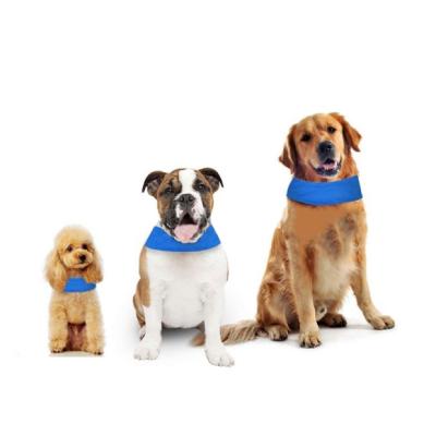 China OEM Viable Adjustable Pet Collar Ice Freeze Cooling Pet Neck Tie For Dog for sale