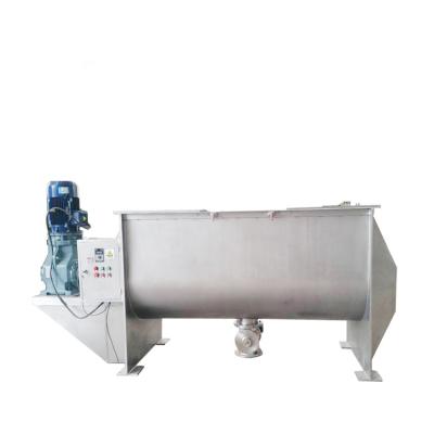 China Horizontal Powder Screw Spiral Ribbon Mixer 2 Ton Powder Mixer for sale