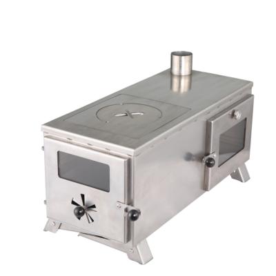 China Modern Popular Style Stainless Steel Camping Stove Sauna Tent Wooden Stove for sale