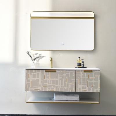 China Modern Modern Solid Wood Bathroom Vanity for sale