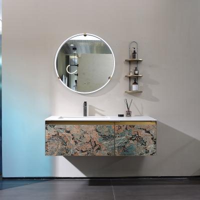 China Modern Wall Mounted Mirrored Cabinets Bathroom Vanity LED Light for sale