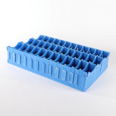 China Plastic Dividers Box PP Hollow Sheet Corrugated Spacer Blade Anti Static Crates for sale