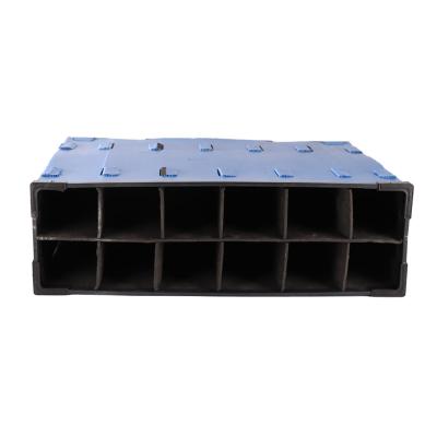 China Plastic Dividers Box Corrugated Carton Hollow Anti Static Partition Bin for sale