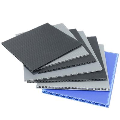 China Hollow Plastic Corrugated Sheet Waterproof 2mm - 20mm PP Honeycomb Panel Board Box for sale