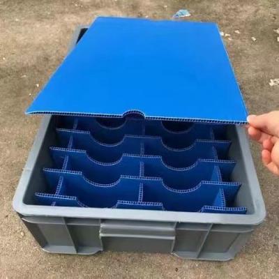 China Plastic Dividers Box PP gegolfde kratten Waterdicht Verschepen Anti-statisch Te koop