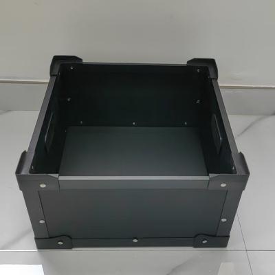 China Color Customized Corrugated Plastic Crates Stackable PP Corrugated Box High Bearing for sale