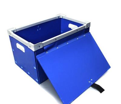 China Plastic Turnover Box Durable Foldable Hollow Sheet Corrugated PP Storage Bin for sale