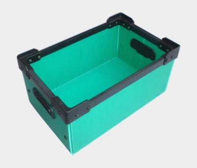 China Eco Friendly Corrugated Plastic Crates Foldable  Pp Corrugated Sheet Box Green for sale