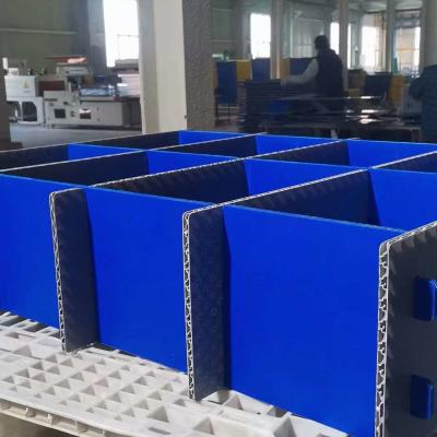 China Plastic Dividers Box PP Corrugated Sheet Hollow Board For Shipping Turnover for sale