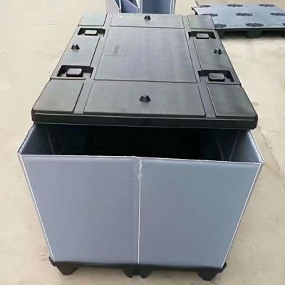 China Foldable Plastic Foldable Box X Box Sleeve Pallet Honeycomb Plastic Moving Container for sale