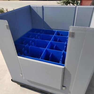 China Sleeve Pallet PP Plastic Corrugated Foldable Boxes Rectangular Honeycomb Sheet Container for sale