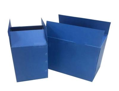 China Blue Corrugated Plastic Bins Packing Storage Plastic Shipping Boxes for sale