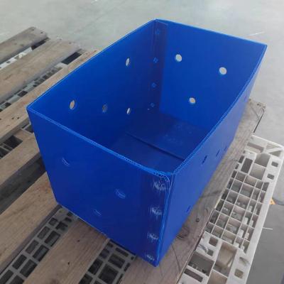 China Waterproof Corrugated Plastic Crates Box Lightweight Large Plastic Box With Compartments for sale