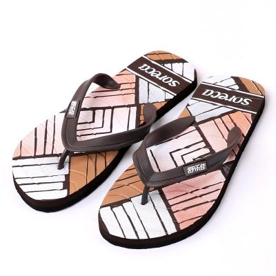 China Big Discount Anti-Slippery Cheap Men Print Flip Flops For Men Soft Custom Made Colorful Unique Thin for sale