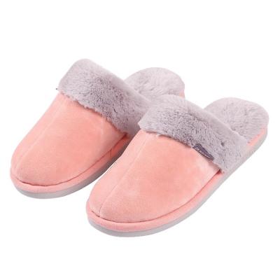 China Cheap Cotton Woman Anti-odor Fashion Design Winter Indoor Slippers for sale